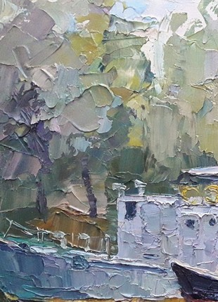 Oil painting Quay Serdyuk Boris Petrovich nSerb1845 photo