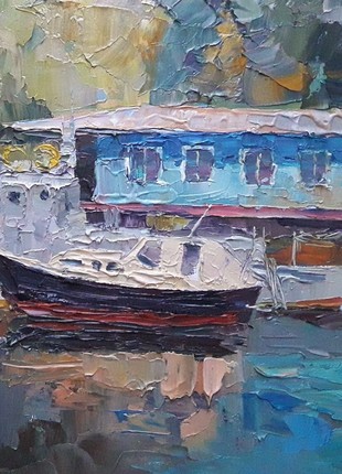 Oil painting Quay Serdyuk Boris Petrovich nSerb1846 photo