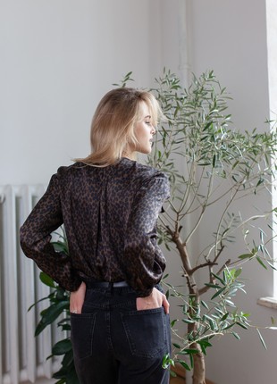 Leopard blouse3 photo