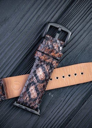 Snakeskin Leather Watch / Apple Watch Strap Python2 photo