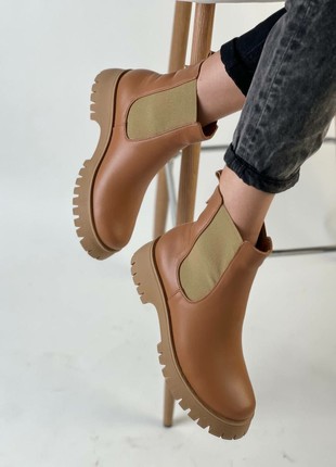 Chelsea boots in caramel color2 photo