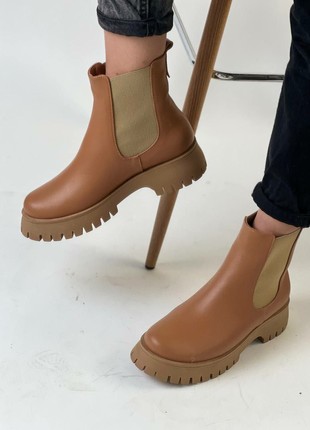 Chelsea boots in caramel color3 photo