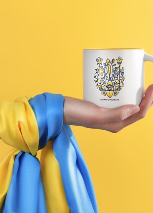 Ukrainian Trident Ceramic mug 350 ml2 photo