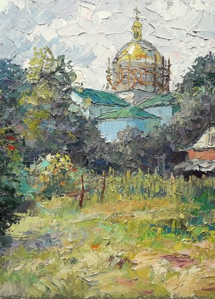 Oil painting Temple updates Serdyuk Boris Petrovich nSerb2011 photo