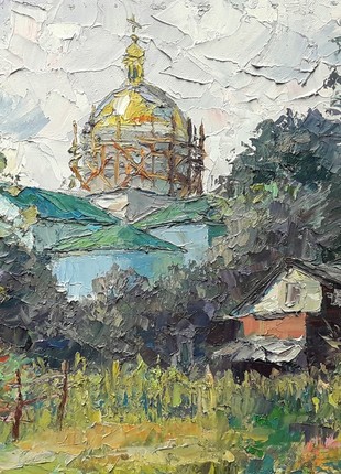 Oil painting Temple updates Serdyuk Boris Petrovich nSerb2016 photo