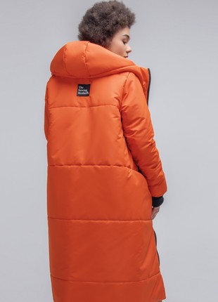 long down jacket Winter guard orange4 photo