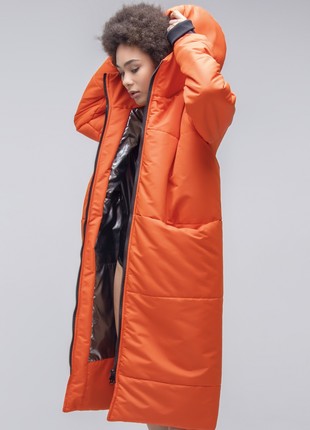 long down jacket Winter guard orange5 photo