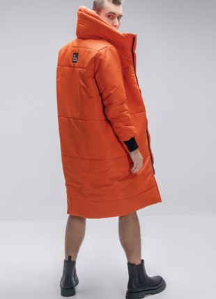 long down jacket Winter guard orange
