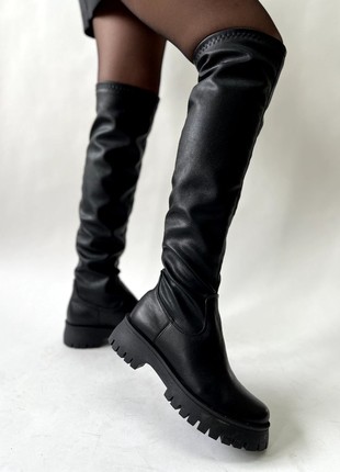 Astra black stretchy boots1 photo