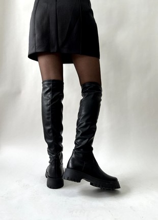 Astra black stretchy boots3 photo