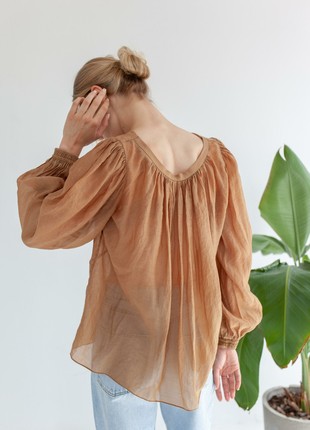 Double-sided beige blouse5 photo