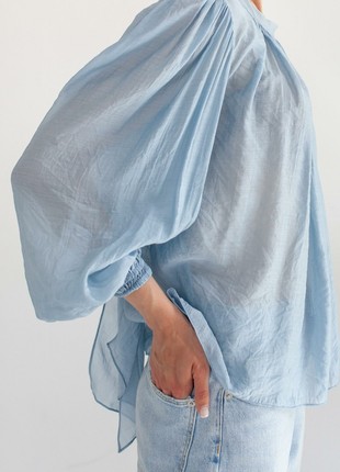 Double-sided blue blouse4 photo