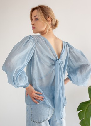 Double-sided blue blouse2 photo