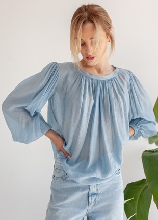 Double-sided blue blouse5 photo
