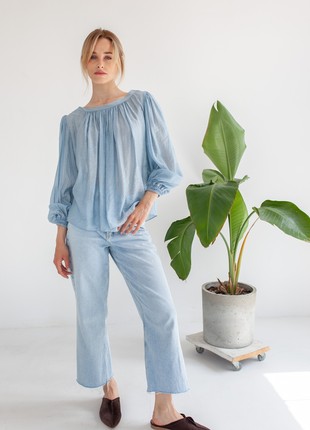 Double-sided blue blouse7 photo