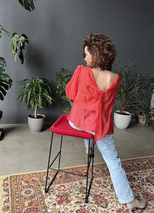 Double-sided red blouse pre-oder3 photo