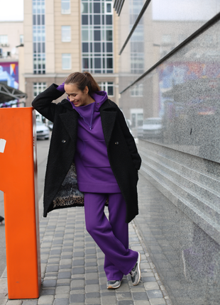 Soft and pleasant  purple costume