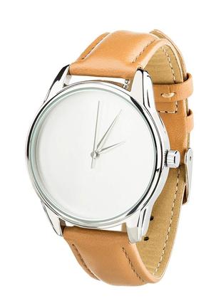 Ziz clock minimalism (caramel, silver)