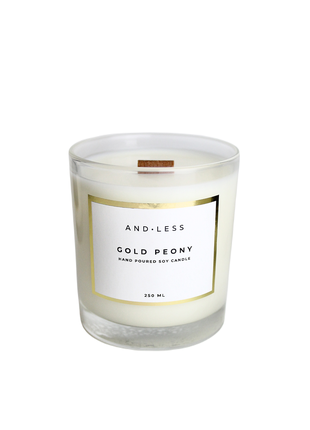 Andless Scented Soy Candle Gold Peony2 photo