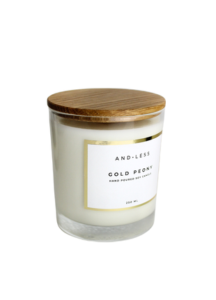 Andless Scented Soy Candle Gold Peony5 photo