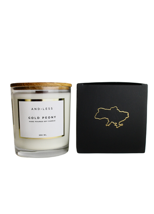 Andless Scented Soy Candle Gold Peony