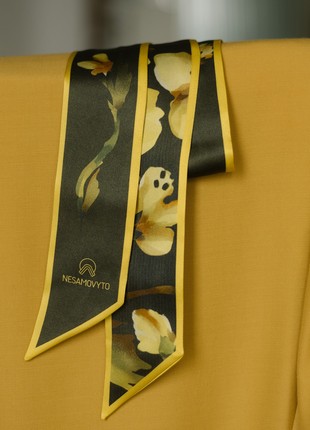 Long silk scarf "Rage"9 photo