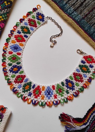 Sylianka "Hutsul white" from  beads