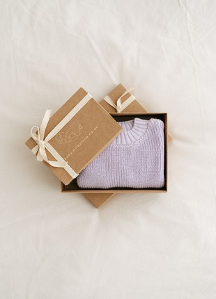 New Baby Gift Box: baby sweater, baby milestones and toy4 photo