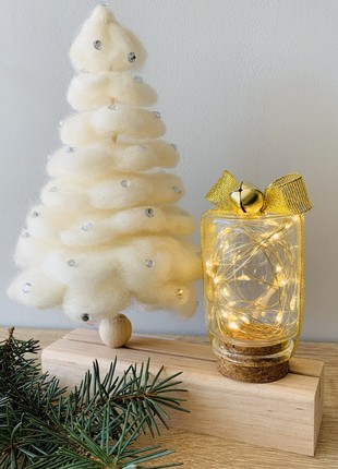 Christmas tree with a light, New Year's toy, Christmas tree decoration, night lantern