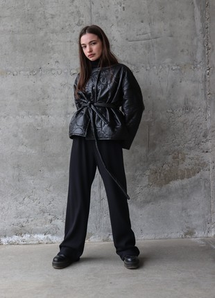 Jacket "Aura" black eco-leather4 photo