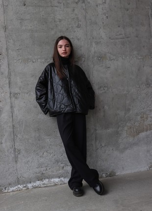 Jacket "Aura" black eco-leather3 photo