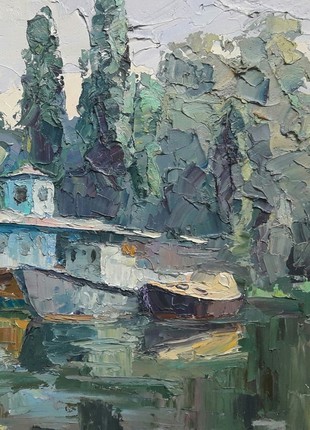 Oil painting On the Dnieper Serdyuk Boris Petrovich bSerb2384 photo