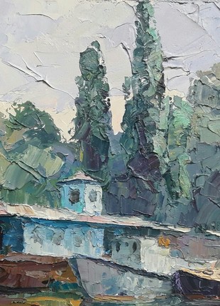 Oil painting On the Dnieper Serdyuk Boris Petrovich bSerb2386 photo