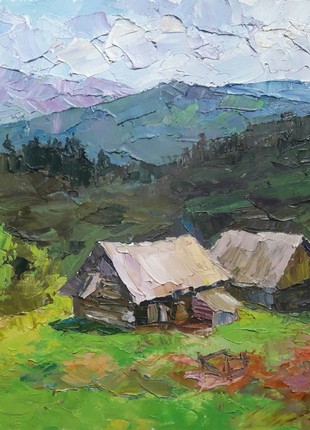 Oil painting On the slopes Serdyuk Boris Petrovich nSerb239