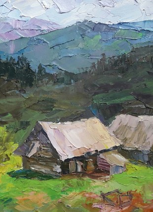 Oil painting On the slopes Serdyuk Boris Petrovich nSerb2394 photo