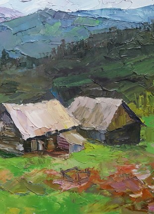 Oil painting On the slopes Serdyuk Boris Petrovich nSerb2395 photo