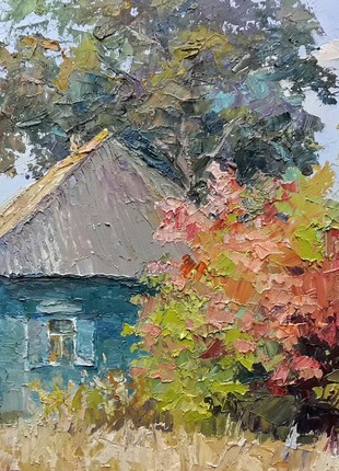 Oil painting Native home Serdyuk Boris Petrovich nSerb2723 photo