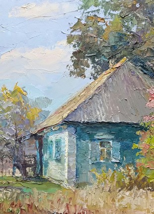 Oil painting Native home Serdyuk Boris Petrovich nSerb2725 photo