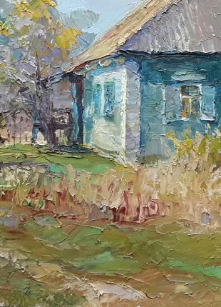 Oil painting Native home Serdyuk Boris Petrovich nSerb2722 photo