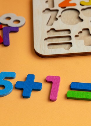Wooden Numbers Puzzle Montessori5 photo