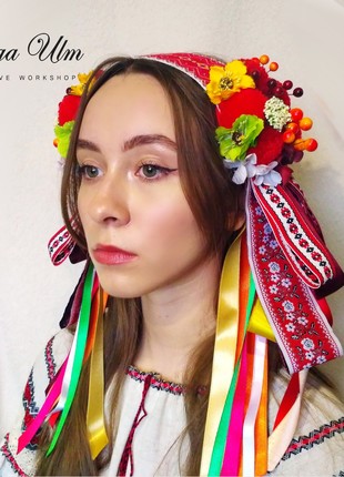 The headdress for the Ukrainian Vushka costume (summer) is orange10 photo
