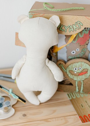 Teddy bear toy, Art Kit, DIY Teddy bear toy Craft Kit, Make your own Teddy bear, Kids Paint DIY, Kids Craft Kit1 photo