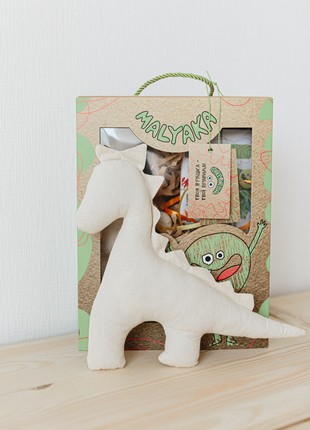 DIY gift for Kids, Make your own DIY personalised toy Dinosaur, Children's Drawing Gift, Kids Drawing2 photo