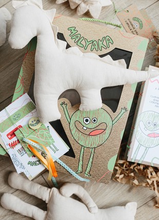 DIY gift for Kids, Make your own DIY personalised toy Dinosaur, Children's Drawing Gift, Kids Drawing4 photo