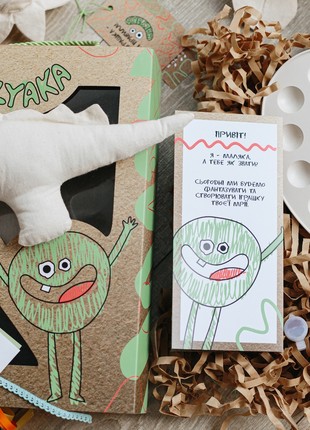 DIY gift for Kids, Make your own DIY personalised toy Dinosaur, Children's Drawing Gift, Kids Drawing7 photo