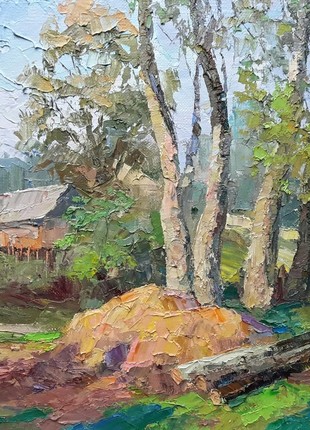 Oil painting In the poplar Serdyuk Boris Petrovich nSerb2761 photo