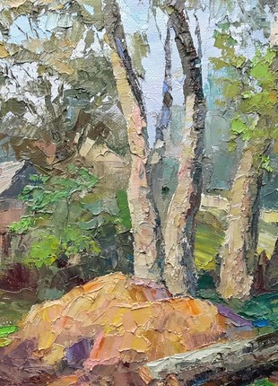 Oil painting In the poplar Serdyuk Boris Petrovich nSerb2764 photo