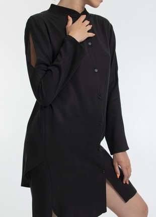 dress-shirt ECO Tencel Black3 photo