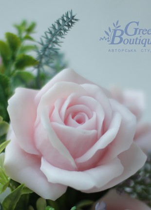 Interior bouquet of soap, roses Peace2 photo