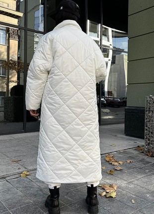Warm coat for winter in white color2 photo